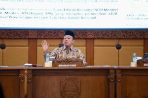LP2B Jatim Lampaui Target, Menteri Nusron Minta Pemda Segera Integrasikan ke dalam RTRW