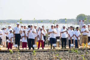 Lindungi Pantai Utara Jawa dari Abrasi, BRI Tanam 30 Ribu Bibit Mangrove dan Manfaatkan Sampah Jadi Pemecah Ombak Melalui Program BRI Peduli
